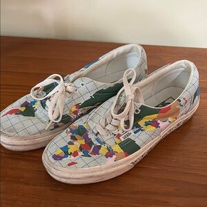 Vans Multicolor Map Print Sneakers